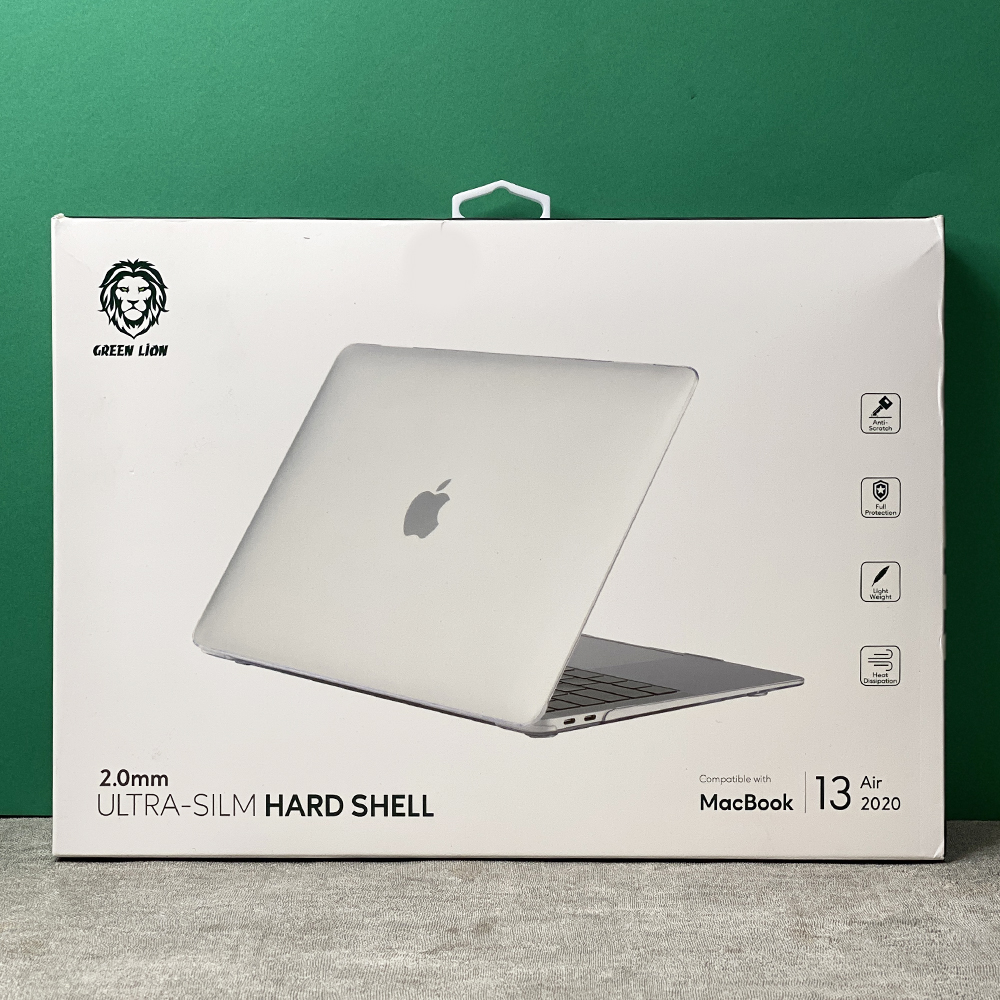 کاور مک بوک گرین Green مدل هاردشل Ultra Slim Hard Shell مناسب برای MacBook New Air 13