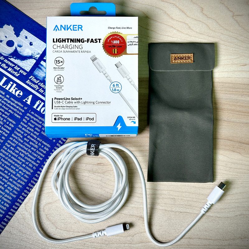 کابل شارژ USB-C To Lightning انکر ANKER مدل A8618 با گارانتی