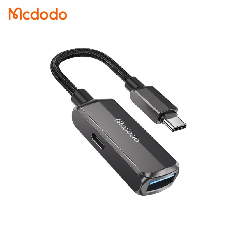 تبدیل دو کاره USB-C به USB-A و USB-C مک دودو Mcdodo مدل  CA-283 با گارانتی