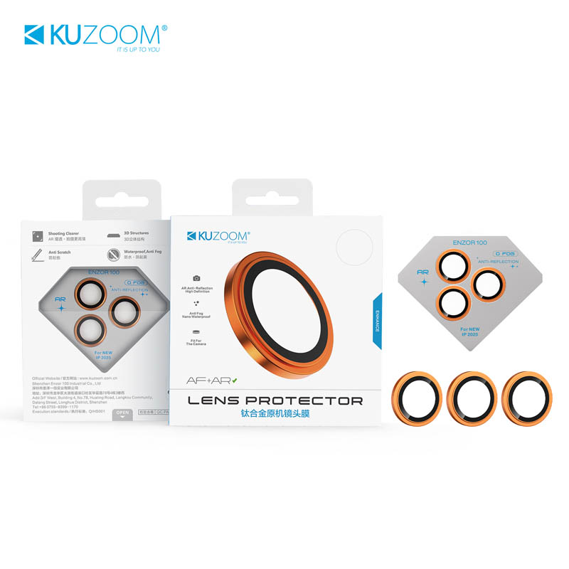 محافظ لنز دوربین KUZOOM مدل AR+AF آیفون 18
