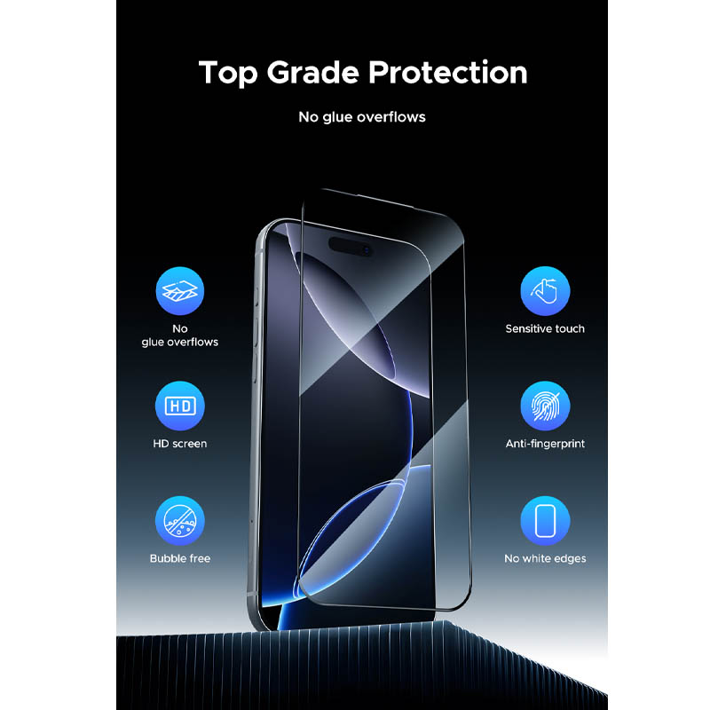 گلس KUZOOM پک 10 عددی آیفون 17 Pro و 17 Pro Max و 18 Fold