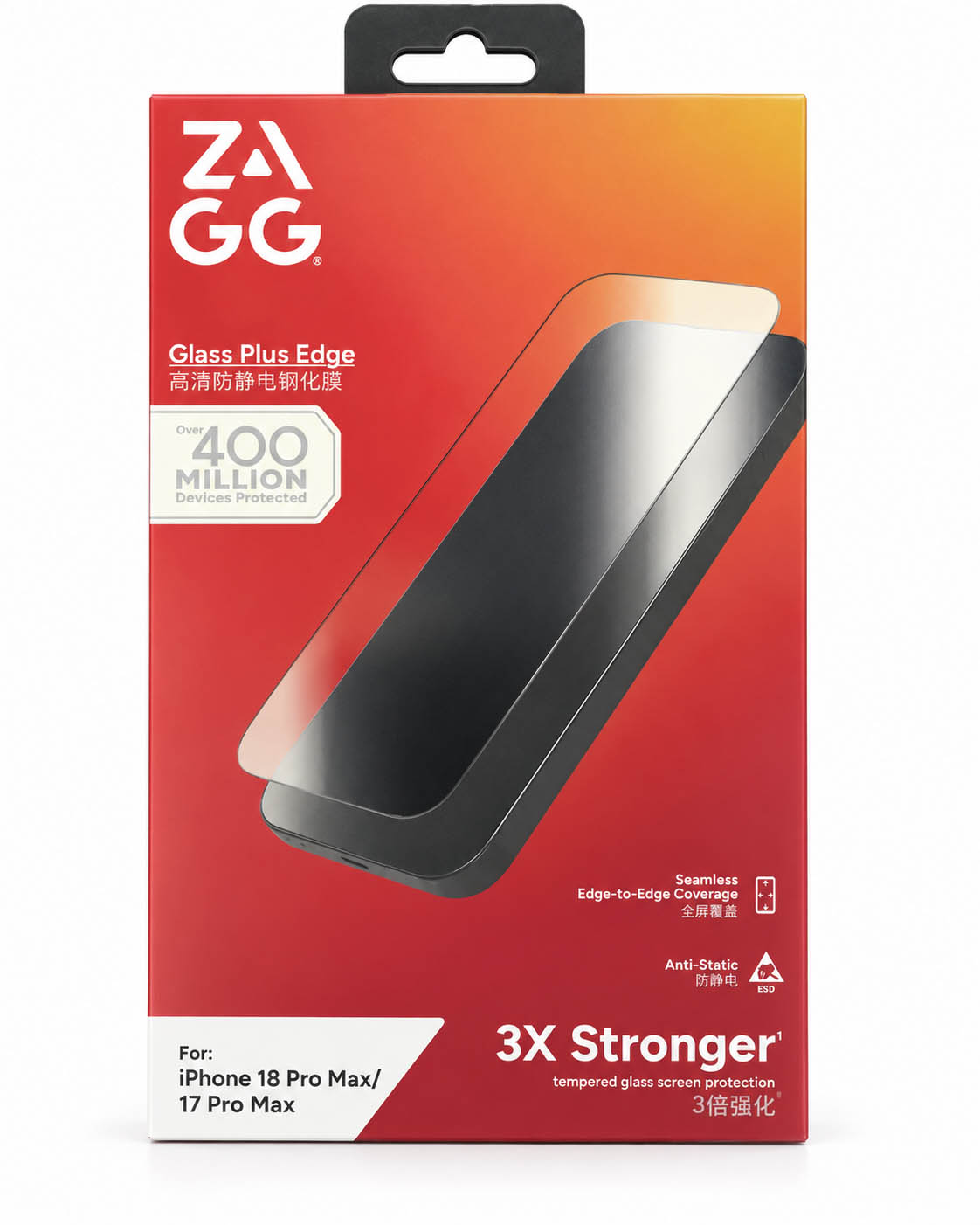 محافظ صفحه نمایش ZAGG Glass Plus Edge آیفون