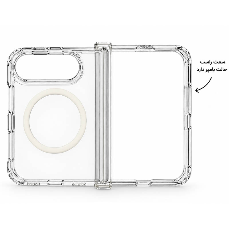 قاب شفاف مگ‌سیف J-CASE آیفون تاشو iPhone Duo