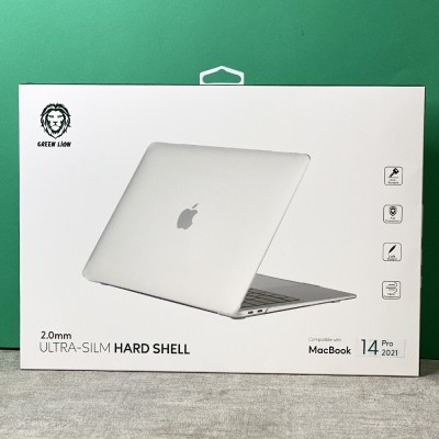 کاور مک بوک گرین Green مدل هاردشل Ultra Slim Hard Shell مناسب برای MacBook Pro 14.2