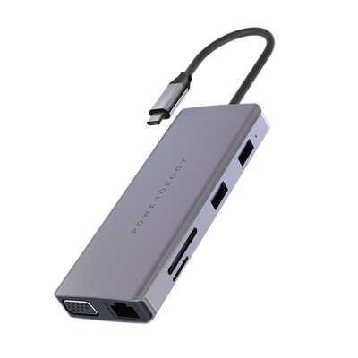 هاب ۱۱ پورت USB-C پاورلوژی POWEROLOGY مدل P11CHBGY با گارانتی