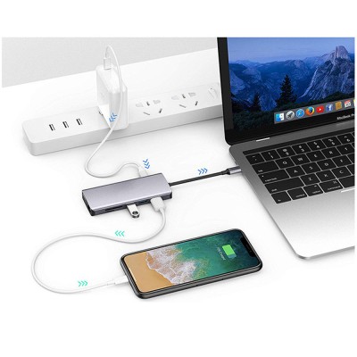 هاب ۱۱ پورت USB-C پاورلوژی POWEROLOGY مدل P11CHBGY با گارانتی