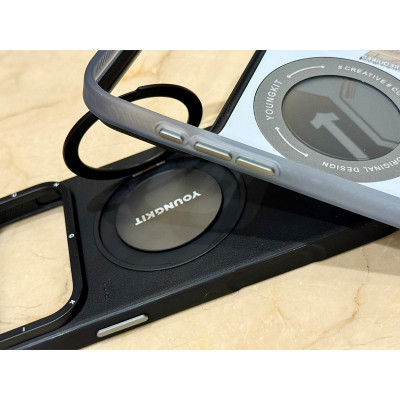 قاب چرمی مگسیف MagSafe یانگ کیت YOUNGKIT استند دار