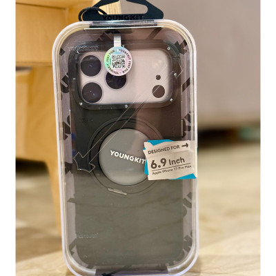 قاب چرمی مگسیف MagSafe یانگ کیت YOUNGKIT استند دار