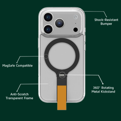 قاب مگسیف MagSafe ضد ضربه لولو Levelo مدل استند دار Spira