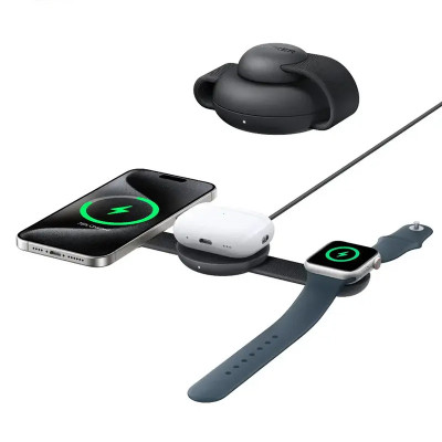 شارژر وایرلس 3in1 انکر15W Anker مدل B25M8 با گارانتی