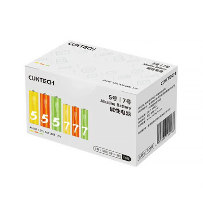 ویرایش محصول باتری قلمی سوپر آلکالاین Cuktech بسته 24 تایی شیائومی Xiaomi Alkaline Battery