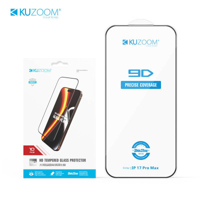 گلس KUZOOM پک 10 عددی آیفون 17 Pro و 17 Pro Max و 18 Fold