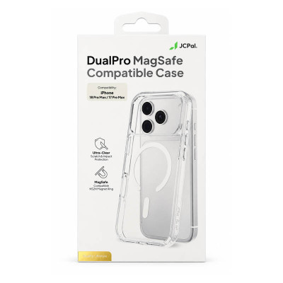 قاب شفاف مگ‌سیف JCPal DualPro آیفون 18