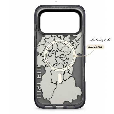 قاب مگ‌سیف طرح‌دار YOUNGKIT آیفون 18 Pro Max