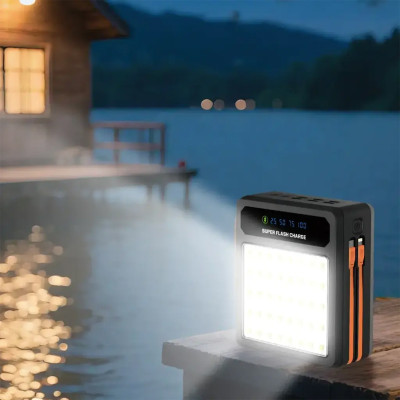 پاور بانک خورشیدی Laros 200000 mAh پرودو Porodo مدل PDPB200BK